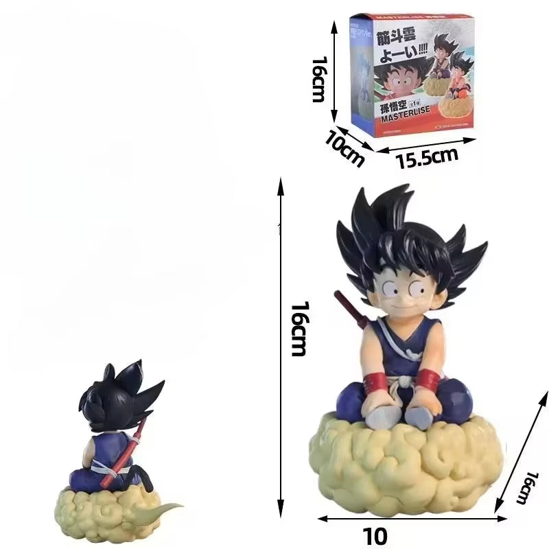 16Cm Figures Son Goku Manga Anime Action Figure Somersault Cloud Collection Doll PVC Model Ornament Toy Perfect Gift for Fans